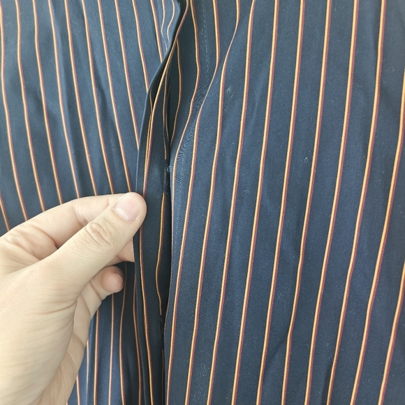 Lafayette 148 Striped Cotton Button Up Long Sleeve Shirt Size Small Women's - Picture 5 of 10